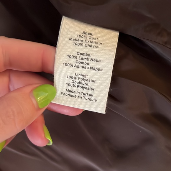 Brand NEW- L’Agence Leopard-Print Goat Hair Biker Jacket - Picture 8 of 8